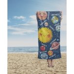 Kolorowy Duży Ręcznik Plażowy 70x140 cm Planety