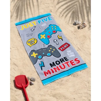 Duży Młodzieżowy Ręcznik Plażowy Gamer Pad 70x140 cm