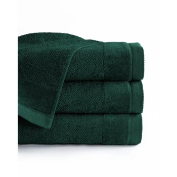 Komplet 3 Dużych Grubych Ręczników 70x140 cm Ciemny Zielony