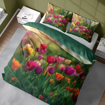 Pościel 3D 220x200 cm Tulipany 5318A