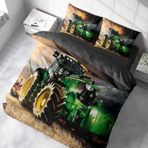 Pościel 3D Premium 160x200 cm Młodzieżowa Traktor 6421