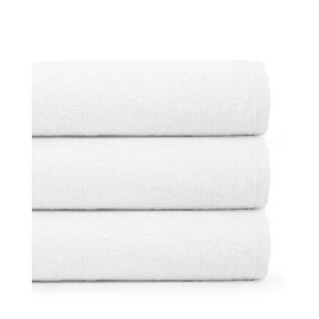 Komplet 3 Dużych Ręczników Kąpielowych 70x140 cm Primo Białych